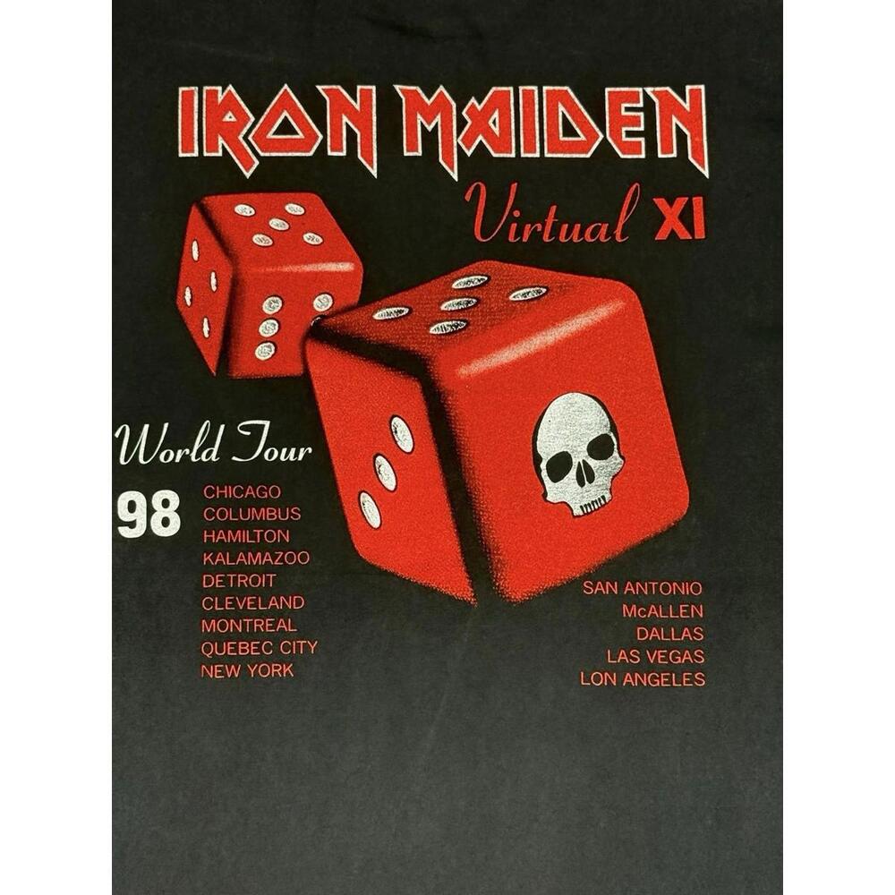 Vintage Iron Maiden Angel & The Gambler Tour Shirt Xl Tultex 1998 #11p View 6